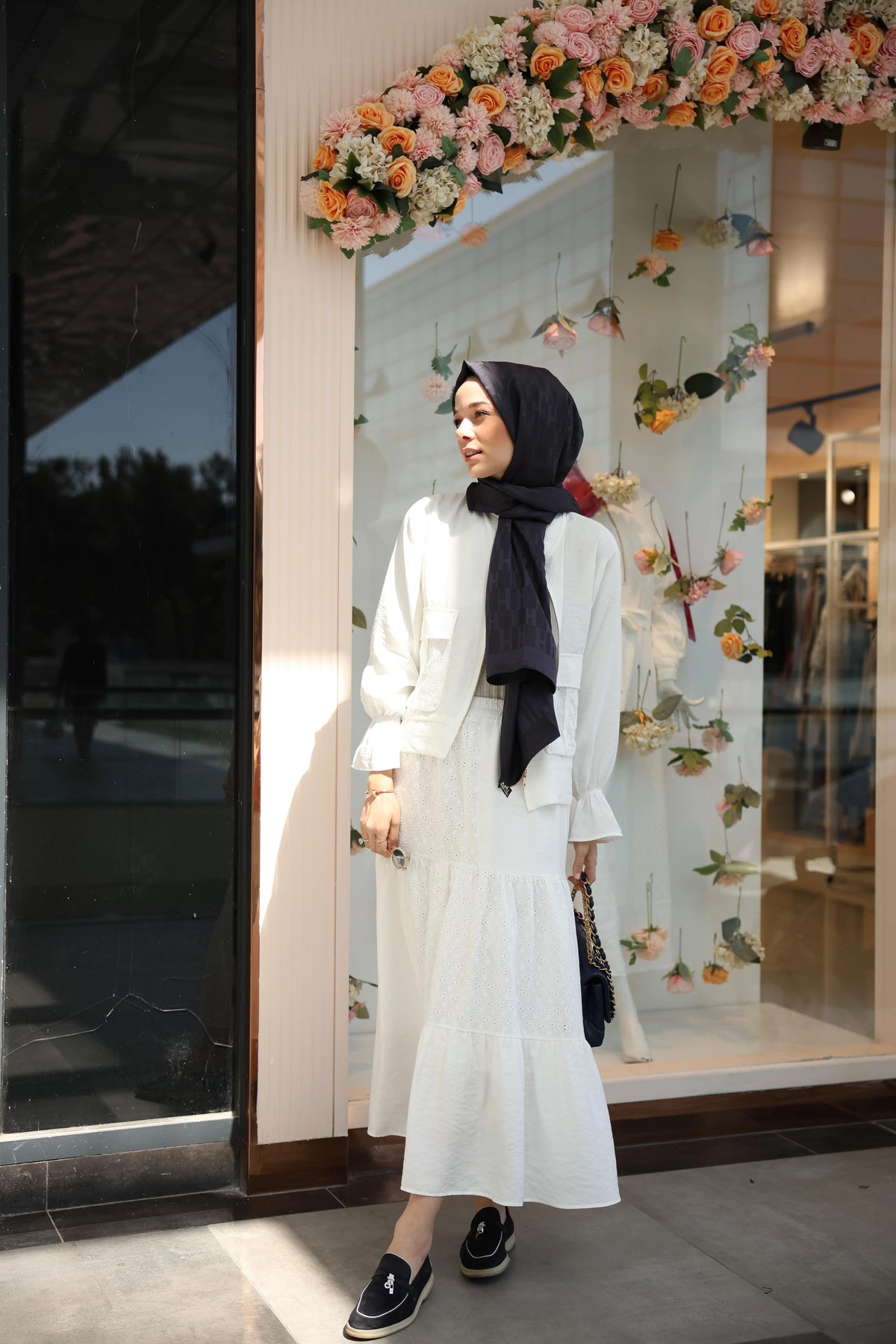 HLY Nicole Skirt Set Ecru