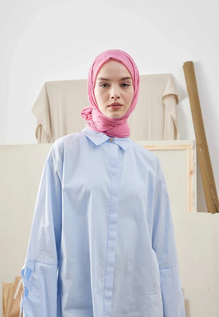 Fresh Scarf Bamboo Shawl Pink