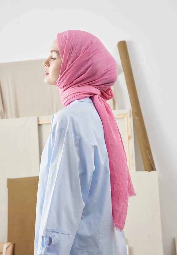 Fresh Scarf Bamboo Shawl Pink