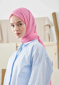 Fresh Scarf Bamboo Shawl Pink