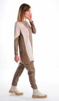 S&D 1222 Leather Dtld Set Mink