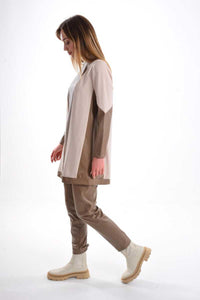 S&D 1222 Leather Dtld Set Mink