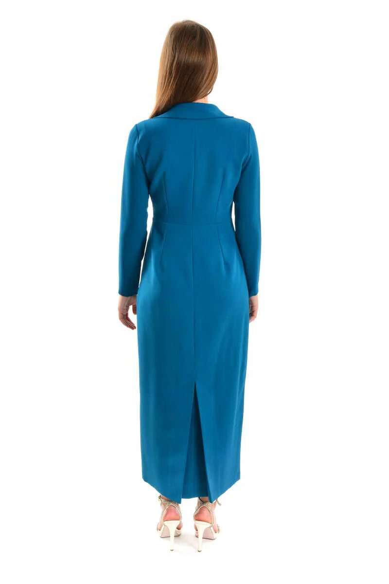 S&D 32329 Zelins Dress Petrol Blue