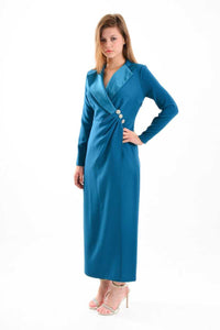 S&D 32329 Zelins Dress Petrol Blue