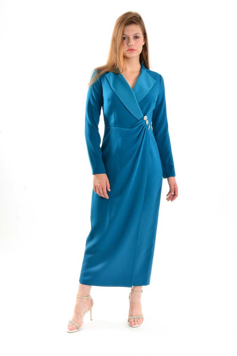 S&D 32329 Zelins Dress Petrol Blue