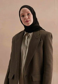 Fresh Scarf Jersey Shawl Black