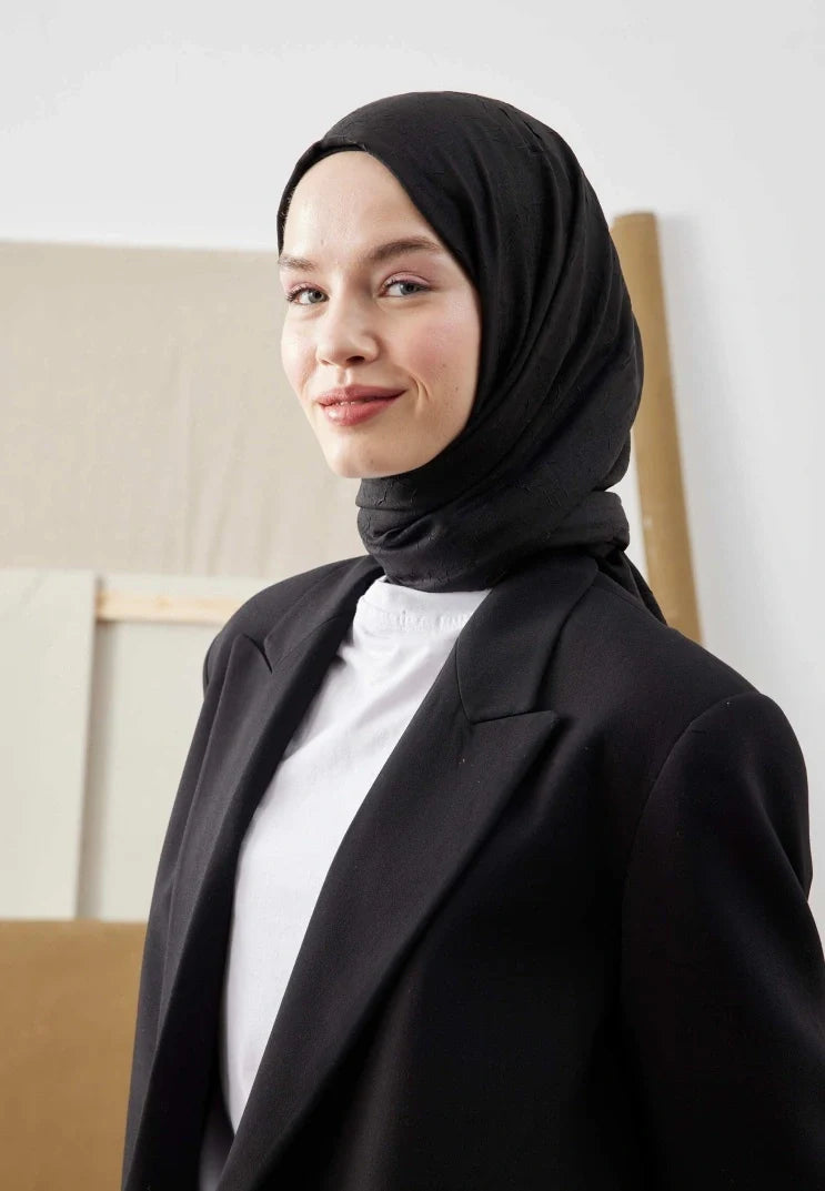 Fresh Scarf Bamboo Shawl Black