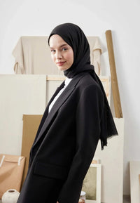 Fresh Scarf Bamboo Shawl Black
