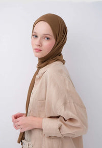 Fresh Scarf Jersey Shawl Milk Coffee