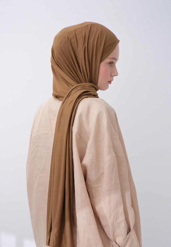 Fresh Scarf Jersey Shawl Milk Coffee
