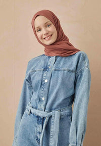 Fresh Scarf Jersey Shawl Cinnamon Bark