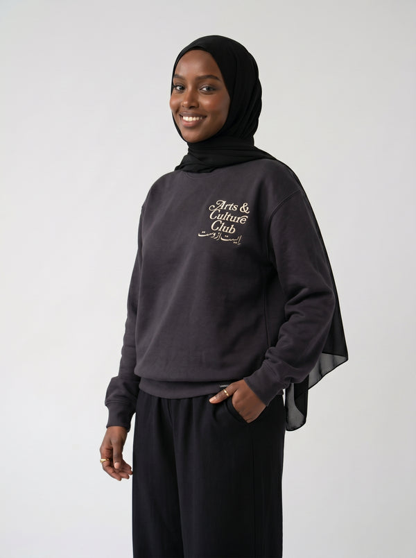 Arts & Culture Club Crewneck (Black)