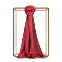 Ipekevi 927 Wild Strawberry Reversible Silk Shawl