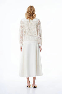 ZMS Lace Jacket Set Ecru